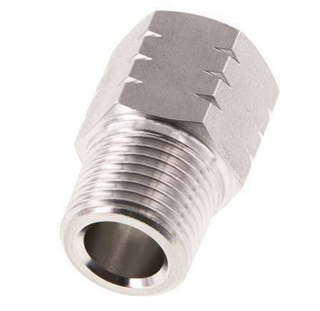 R 1/2'' x 1/2'' NPT M/F Stainless steel Reducing Ring 40 Bar - Hydraulic