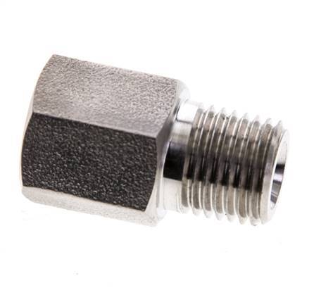 1/4'' NPT x 1/4'' NPT M/F Stainless steel Extension 345 Bar - Hydraulic