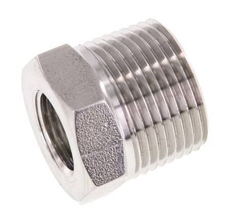 3/4'' NPT x 3/8'' NPT M/F Stainless steel Reducing Ring 170 Bar - Hydraulic