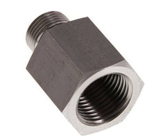 G 3/8'' x G 1/2'' M/F Stainless steel Reducing Adapter 630 Bar - Hydraulic