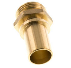 G 1'' Male x 25mm Brass Hose barb with Safety Collar DIN 2817