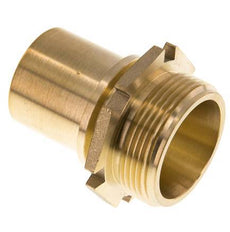 G 1 1/2'' Male x 38mm Brass Hose barb with Safety Collar DIN 2817