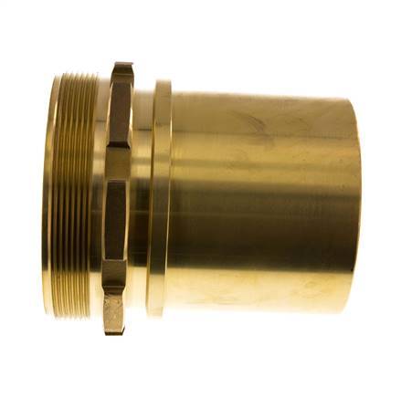 G 4'' Male x 100mm Brass Hose barb with Safety Collar DIN 2817