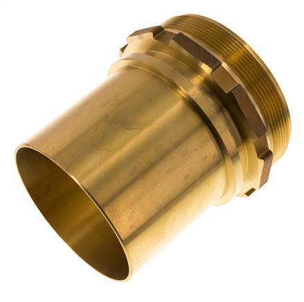 G 4'' Male x 100mm Brass Hose barb with Safety Collar DIN 2817