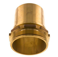 G 4'' Male x 100mm Brass Hose barb with Safety Collar DIN 2817