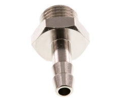 G 1/4'' Male x 6mm Nickel plated Brass Hose barb 16 Bar [5 Pieces]