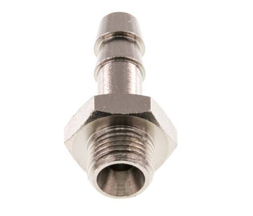 G 1/8'' Male x 6mm Nickel plated Brass Hose barb 16 Bar [5 Pieces]