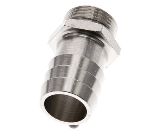 G 3/4'' Male x 25mm Nickel plated Brass Hose barb 16 Bar