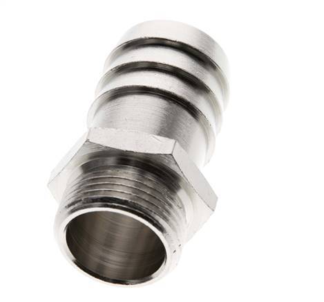 G 3/4'' Male x 25mm Nickel plated Brass Hose barb 16 Bar