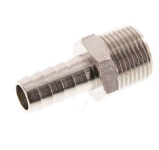 R 3/8'' Male x 10mm Nickel plated Brass Hose barb 16 Bar [5 Pieces]