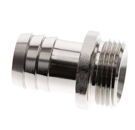 G 1'' Male x 25mm Nickel plated Brass Hose barb 16 Bar