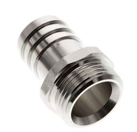 G 1'' Male x 25mm Nickel plated Brass Hose barb 16 Bar
