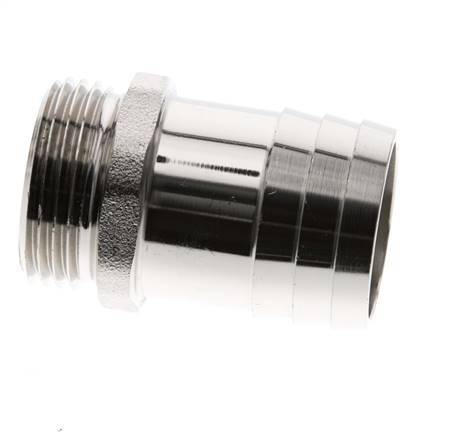 G 1'' Male x 32mm Nickel plated Brass Hose barb 16 Bar