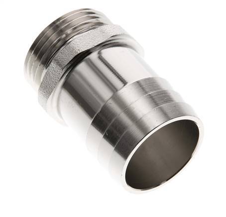 G 1'' Male x 32mm Nickel plated Brass Hose barb 16 Bar