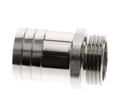 G 1'' Male x 32mm Nickel plated Brass Hose barb 16 Bar