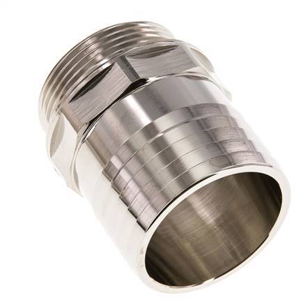 G 1 1/2'' Male x 50mm Nickel plated Brass Hose barb 16 Bar