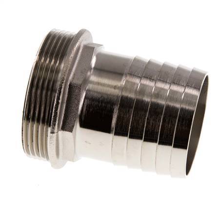 G 2'' Male x 50mm Nickel plated Brass Hose barb 16 Bar