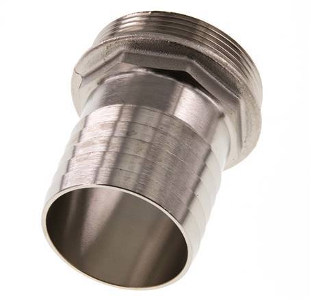 G 2'' Male x 50mm Nickel plated Brass Hose barb 16 Bar
