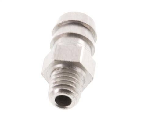 M5 Male x 6mm Nickel plated Brass Hose barb 16 Bar [5 Pieces]