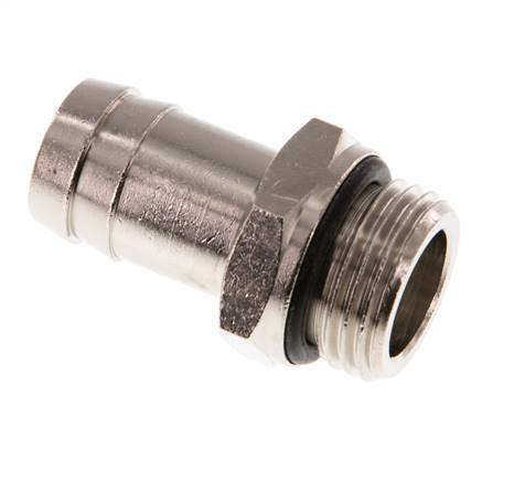 G 1/2'' Male x 16mm Nickel plated Brass Hose barb with NBR Seal 15 Bar [2 Pieces]