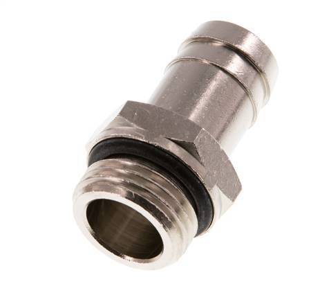 G 1/2'' Male x 16mm Nickel plated Brass Hose barb with NBR Seal 15 Bar [2 Pieces]
