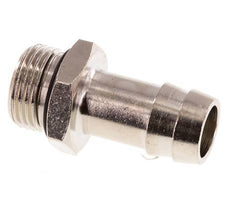 G 3/8'' Male x 13mm Nickel plated Brass Hose barb with NBR Seal 30 Bar [2 Pieces]