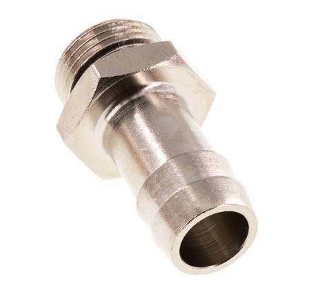 G 3/8'' Male x 13mm Nickel plated Brass Hose barb with NBR Seal 30 Bar [2 Pieces]