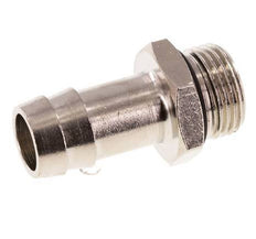 G 3/8'' Male x 13mm Nickel plated Brass Hose barb with NBR Seal 30 Bar [2 Pieces]