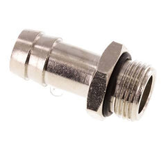 G 3/8'' Male x 13mm Nickel plated Brass Hose barb with NBR Seal 30 Bar [2 Pieces]