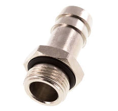 G 3/8'' Male x 13mm Nickel plated Brass Hose barb with NBR Seal 30 Bar [2 Pieces]