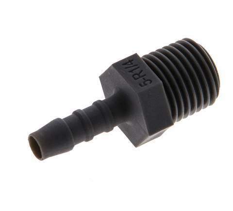 R 1/4'' Male x 5mm PA 6 Hose barb 10 Bar [5 Pieces]