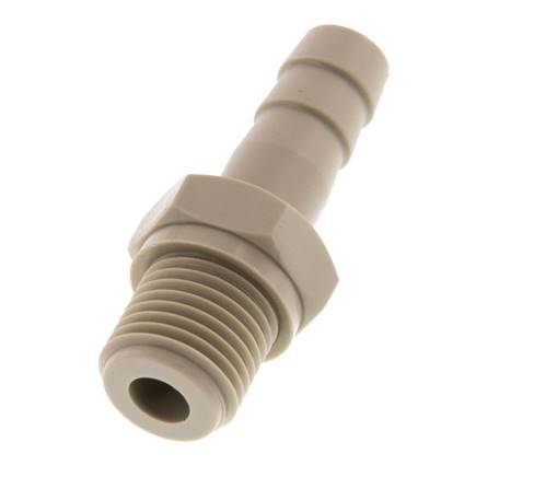 G 1/4'' Male x 8mm Polypropylene (PP) Hose barb 10 Bar
