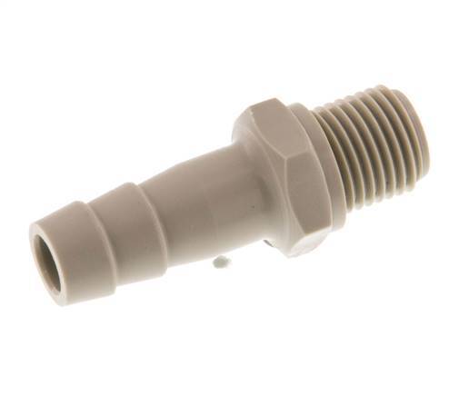 G 1/4'' Male x 10mm Polypropylene (PP) Hose barb 10 Bar