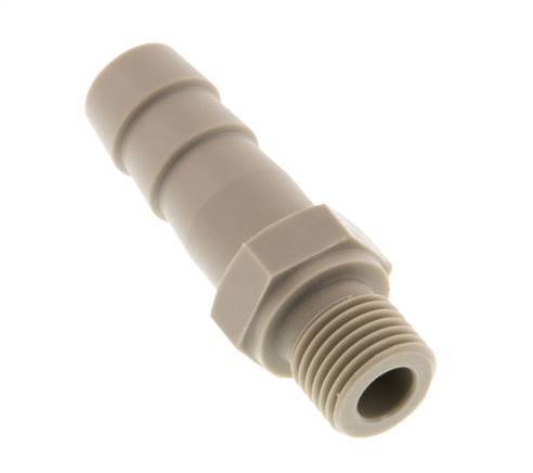 G 1/4'' Male x 12mm Polypropylene (PP) Hose barb 10 Bar