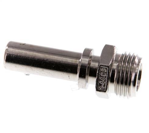 G 1/2'' Male x 13mm Stainless steel Hose barb with Safety Collar DIN 2817