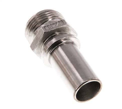 G 3/4'' Male x 19mm Stainless steel Hose barb with Safety Collar DIN 2817