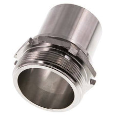 G 2'' Male x 50mm Stainless steel Hose barb with Safety Collar DIN 2817
