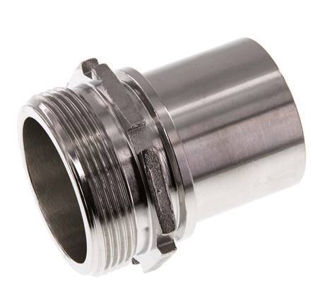 G 2'' Male x 50mm Stainless steel Hose barb with Safety Collar DIN 2817