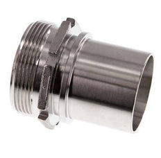 G 2'' Male x 50mm Stainless steel Hose barb with Safety Collar DIN 2817