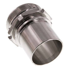 G 2'' Male x 50mm Stainless steel Hose barb with Safety Collar DIN 2817