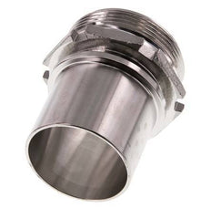 G 2'' Male x 50mm Stainless steel Hose barb with Safety Collar DIN 2817