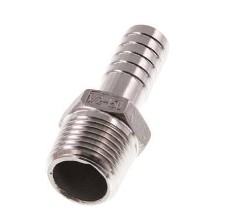 R 1/2'' Male x 13mm Stainless steel Hose barb 16 Bar