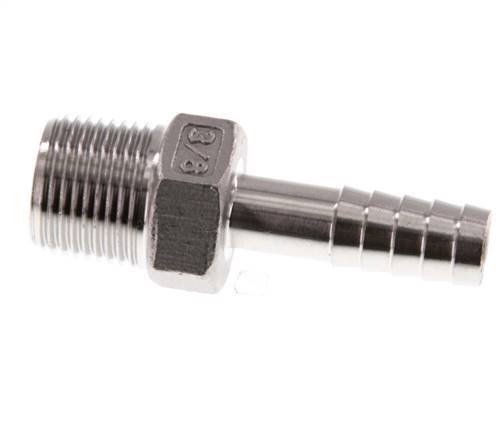R 3/8'' Male x 9mm Stainless steel Hose barb 16 Bar