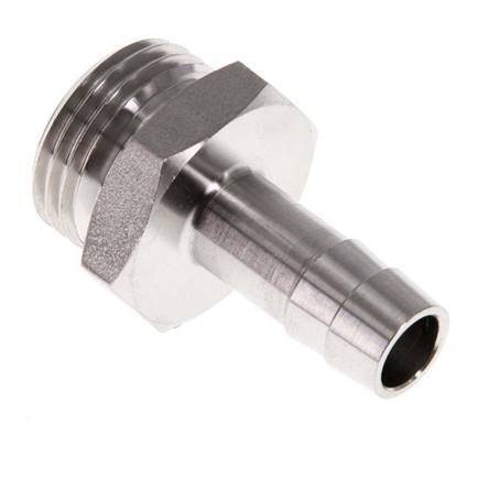 G 1/2'' Male x 10mm Stainless steel Hose barb 40 Bar