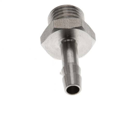 G 1/4'' Male x 6mm Stainless steel Hose barb 40 Bar
