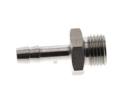 G 1/4'' Male x 6mm Stainless steel Hose barb 40 Bar