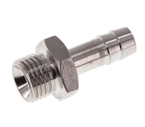 G 1/4'' Male x 8mm Stainless steel Hose barb 40 Bar