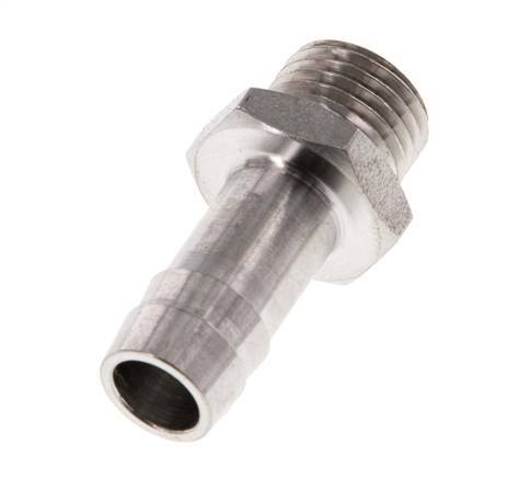 G 1/4'' Male x 10mm Stainless steel Hose barb 40 Bar