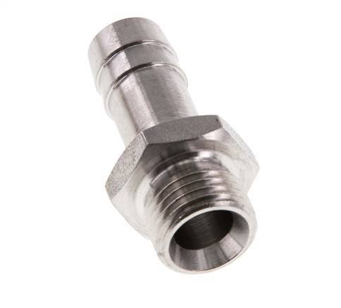 G 1/4'' Male x 10mm Stainless steel Hose barb 40 Bar