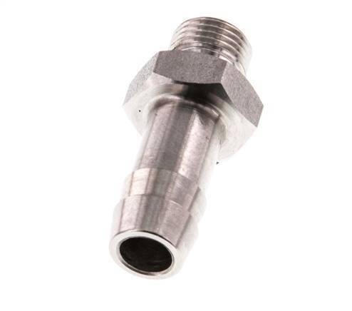 G 1/8'' Male x 9mm Stainless steel Hose barb 40 Bar